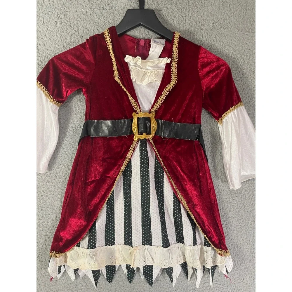 Toddler Pirate Costume 3T 4T Disguise Too Cute To Spook Halloween Girl